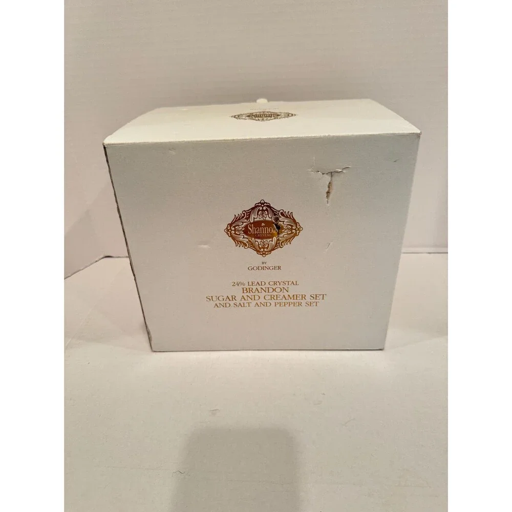 Godinger Shannon Crystal 4 Piece Serving Set Boxed